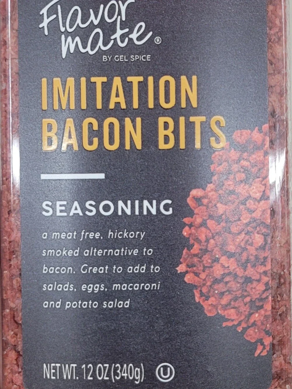 Flavor Mate Imitation Bacon Bits Seasoning 1 Big Jar